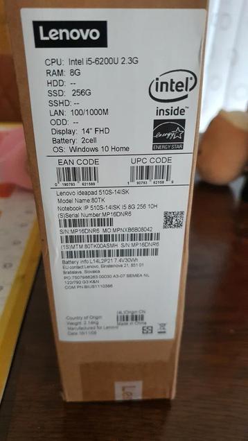 Lenovo ideapad 510s laptop van 14 inch beschikbaar voor biedingen