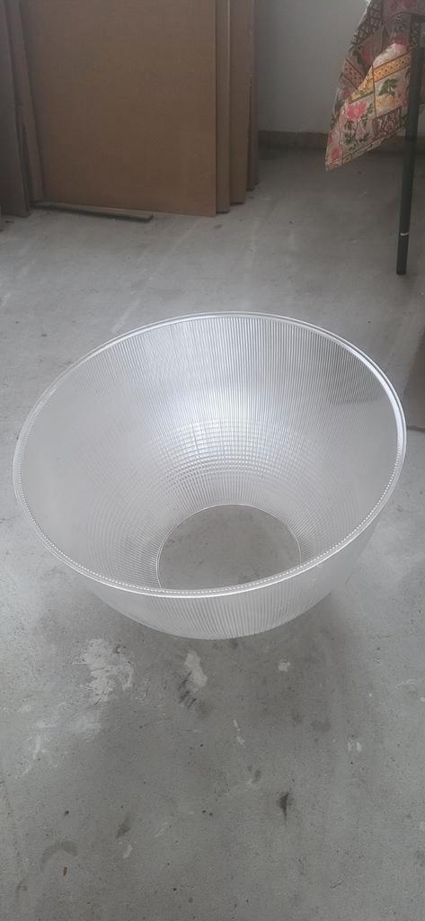 Transparante Reflector / Lampenkap, Huis en Inrichting, Lampen | Lampenkappen, Gebruikt, 25 tot 50 cm, Rond, Wit, Overige kleuren