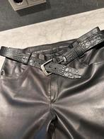 Lamsleren heren broek maat 31/34 zwart, Kleding | Heren, Broeken en Pantalons, Ophalen of Verzenden, Zo goed als nieuw