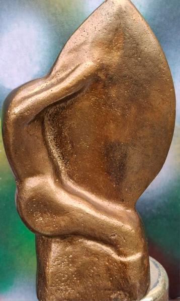 Tête de Pierre. Bronzen sculptuur.  Genummerd.  10.5 cm. beschikbaar voor biedingen