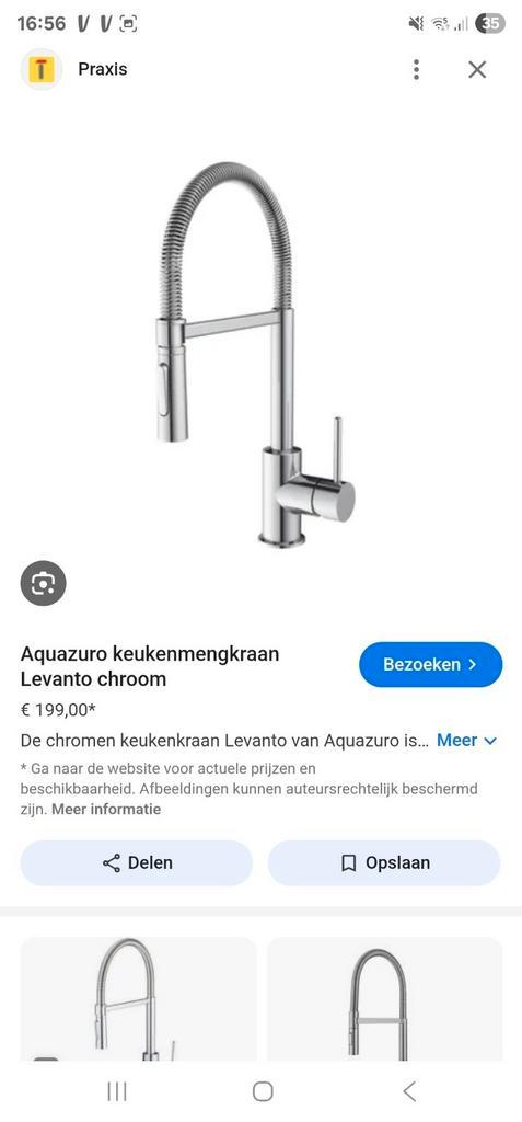 Keukenkraan keukenmengkraan aquazuro nieuw in doos, Doe-het-zelf en Verbouw, Sanitair, Nieuw, Kraan, Ophalen of Verzenden