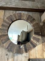 Oud houten spiegel. Aanbieding, Huis en Inrichting, Ophalen, Nk, Rond, Breda