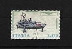 Italië 1977 Marine Draagvleugelboot Schip P420, Ophalen of Verzenden, Gestempeld