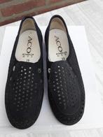 Echt leer! Prachtige zomer instappers van ACO, 38 marine, Instappers, Zo goed als nieuw, Verzenden, Blauw