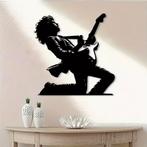 Metalen wandbord (Metalen Wandkunst) Rock Band Gitarist, Ophalen of Verzenden, Nieuw