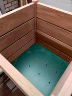 nieuwe eiken en iroko bloembakken, Ophalen, Minder dan 60 cm, Vierkant, Nieuw