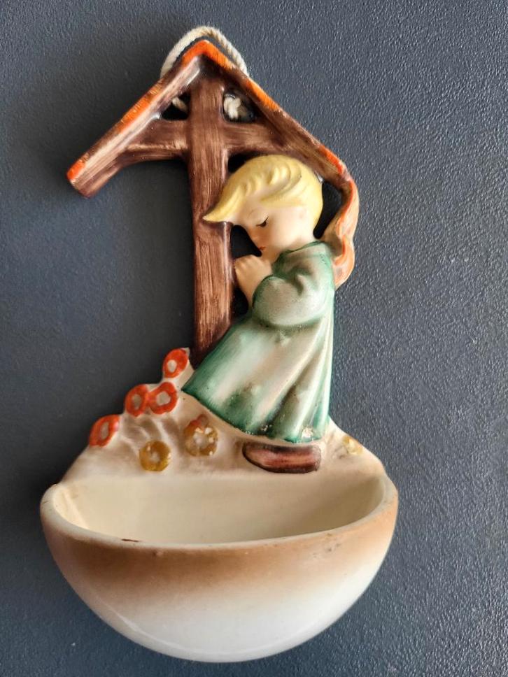 Hummel wijwaterbakje met biddende engel, Antiek en Kunst, Antiek | Keramiek en Aardewerk, Ophalen of Verzenden