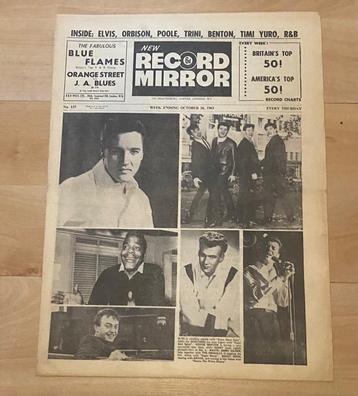 NEW RECORD MIRROR NR.137 1963 MUZIEKKRANT UK ELVIS PRESLEY beschikbaar voor biedingen