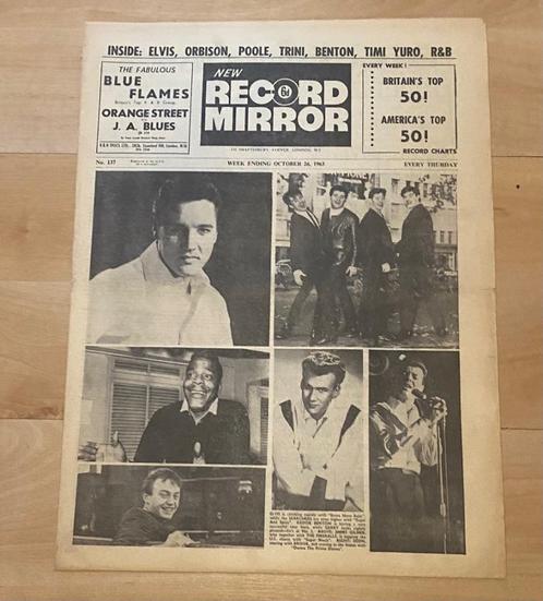 NEW RECORD MIRROR NR.137 1963 MUZIEKKRANT UK ELVIS PRESLEY, Boeken, Tijdschriften en Kranten, Gelezen, Muziek, Film of Tv, Verzenden