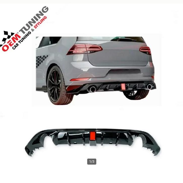 VW GOLF 7.5 GTI TCR DIFFUSER | 3de Remlicht | 2017 – 2020 |, Auto diversen, Tuning en Styling, Ophalen of Verzenden