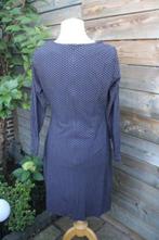 Jurk donkerblauw/ rood Purdey mt 42 travelstof Vast OPRUIM, Blauw, Maat 42/44 (L), Ophalen of Verzenden, Zo goed als nieuw