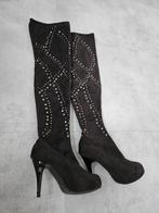 Dames knielaarzen high heels maat 36, Ophalen of Verzenden, Nieuw, Zwart