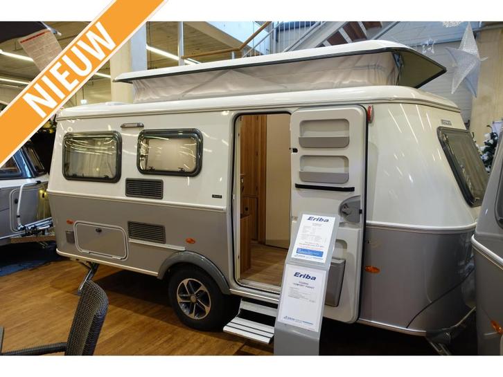 Eriba Touring 530; super compleet af fabriek, Caravans en Kamperen, Caravans, Bedrijf, tot en met 3, 750 - 1000 kg, Standaardzit