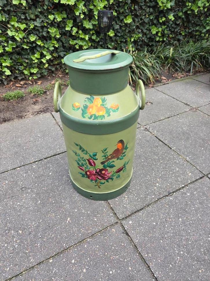 Oude Beschilderde Melkbus - Decoratief!, Huis en Inrichting, Woonaccessoires | Kisten, Gebruikt, 50 tot 75 cm, Minder dan 50 cm