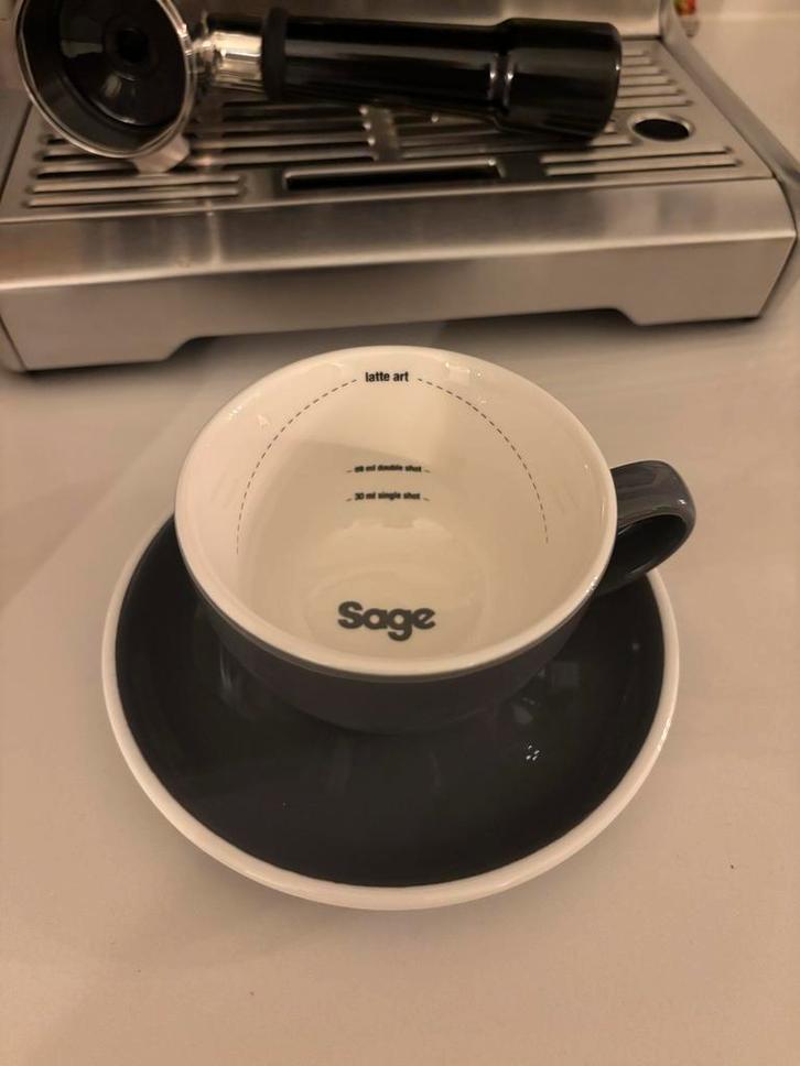 Sage Koffiekopjes Set (2 stuks), Huis en Inrichting, Keuken | Servies, Nieuw, Kop(pen) en/of Schotel(s), Effen, Keramiek, Ophalen of Verzenden