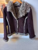 Dames winterjas suède maat 44, Ophalen of Verzenden, Zo goed als nieuw, Maat 42/44 (L), Zwart