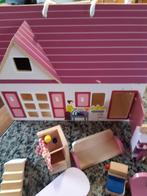 Jarnod reispoppenhuis incl extra meubels. Helemaal van hout., Ophalen of Verzenden, Zo goed als nieuw, Poppenhuis