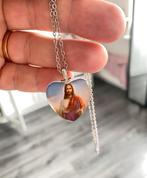 Mooie jezus ketting hanger bieden, Verzenden, Zo goed als nieuw, Zilver, Overige materialen