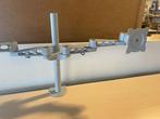 Dubbele monitorarmen / beeldschermhouders alu, Niet ingevuld, Gebruikt, Niet ingevuld, Ophalen of Verzenden