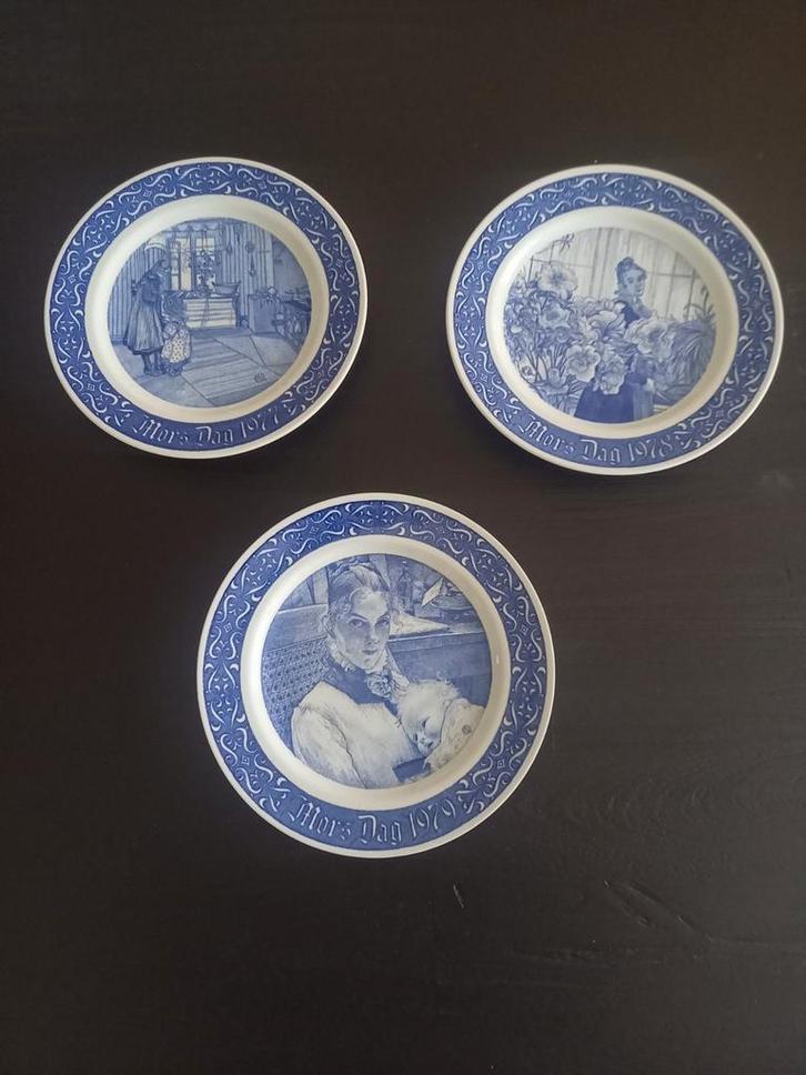 Rörstrand Carl Larsson borden 1977-1979 3 voor 25 euro, Antiek en Kunst, Antiek | Wandborden en Tegels, Ophalen of Verzenden