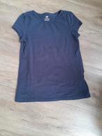 Donkerblauw shirt h&m 134/140, Kinderen en Baby's, Kinderkleding | Maat 134, Gebruikt, Ophalen