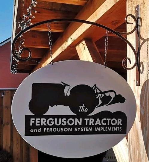 Dubbelzijdig MASSEY FERGUSON uithangbord, Verzamelen, Merken en Reclamevoorwerpen, Nieuw, Reclamebord, Ophalen of Verzenden