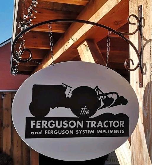 Dubbelzijdig MASSEY FERGUSON uithangbord, Verzamelen, Merken en Reclamevoorwerpen, Nieuw, Reclamebord, Ophalen of Verzenden