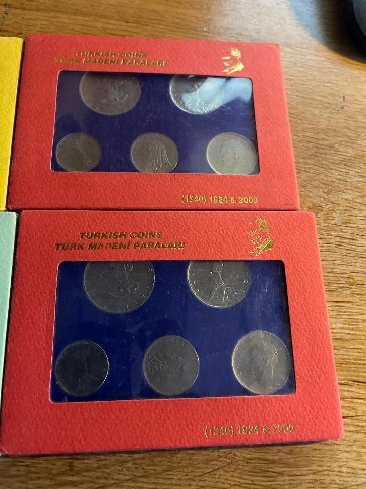 set met Turkse lire, Postzegels en Munten, Munten | Europa | Niet-Euromunten, Setje, Overige landen, Ophalen of Verzenden