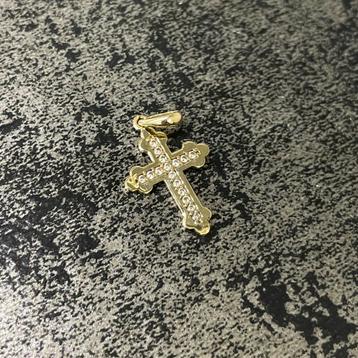 14 k gouden kruis hanger beschikbaar voor biedingen