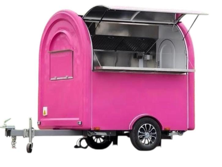 Blackfriday! Foodtrailer/foodtruck roze kant en klaar., Zakelijke goederen, Partijgoederen en Retail | Verkoopwagens, Ophalen