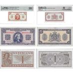 3 State Notes - Nederlandse guldens tussen 1945-1949, Ophalen of Verzenden, 5 gulden, Setje