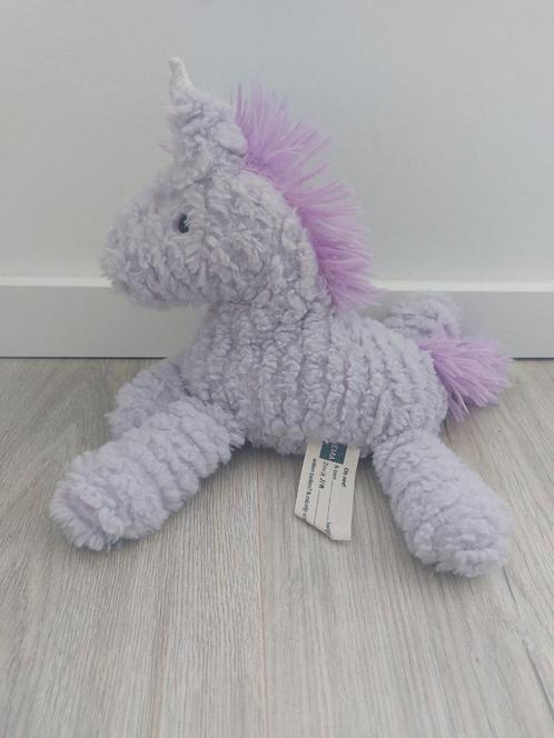 Knuffel Hema Unicorn eenhoorn paard fluffy paars L260, Kinderen en Baby's, Speelgoed | Knuffels en Pluche, Zo goed als nieuw, Paard
