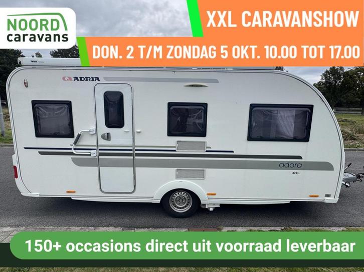 Adria ADORA 472LU, ENKELE BEDDEN, MOVER, CASSETTELUIFEL, Caravans en Kamperen, Caravans, Bedrijf, tot en met 4, 1000 - 1250 kg