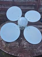 Vintage Plafondventilator met Licht, Ophalen, Gebruikt, Glas, Vintage