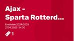 Ajax sparta, Tickets en Kaartjes, Sport | Voetbal, Eén persoon, April