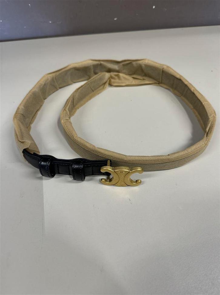 Celine paris - Leren riem - Zwart 100 CM, Kleding | Dames, Riemen en Ceinturen, Nieuw, Tailleriem, 90 tot 100 cm, Zwart, Ophalen of Verzenden