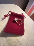 18K Gouden Ring met Zoutwater Parel, Sieraden, Tassen en Uiterlijk, Ringen, Ophalen of Verzenden, Kleiner dan 17, Dame, Goud