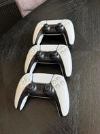3x PlayStation 5 DualSense controllers – wit, Ophalen of Verzenden, Gebruikt