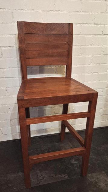 Teakhouten barkrukken/barstoelen per 3 of per 4 beschikbaar voor biedingen