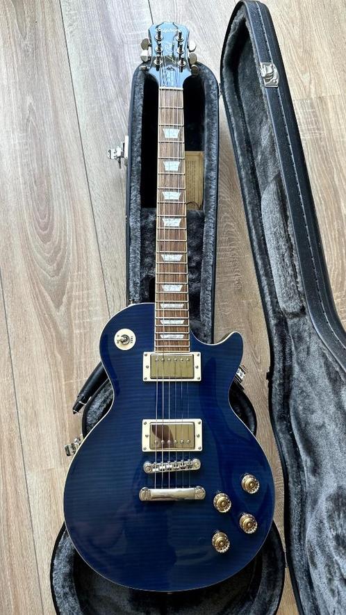 Epiphone Les Paul 1960 Tribute Plus Aquamarine, Muziek en Instrumenten, Snaarinstrumenten | Gitaren | Elektrisch, Zo goed als nieuw