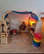 Mooie antroposofische playstand onbewerkt hout, bijna nieuw, Ophalen of Verzenden, Zo goed als nieuw