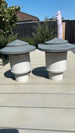 Twee dak opstanden voor ventilatie, Ophalen, Gebruikt, 80 mm of meer