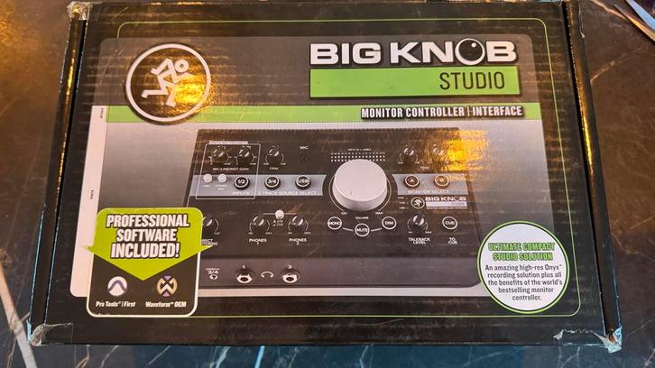 Mackie Big Knob Studio Monitor Controller Interface, Audio, Tv en Foto, Professionele Audio-, Tv- en Video-apparatuur, Zo goed als nieuw