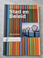 Elly Straatman - Stad en beleid, Ophalen of Verzenden, Zo goed als nieuw, Overige niveaus, Elly Straatman