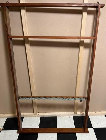 Antieke Biljartkeu Rek Houder Hout beschikbaar voor biedingen