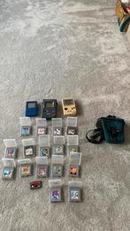 3x Game Boy en 17x spellen, Spelcomputers en Games, Spelcomputers | Nintendo Game Boy, Ophalen, Gebruikt, Game Boy Classic, Met games