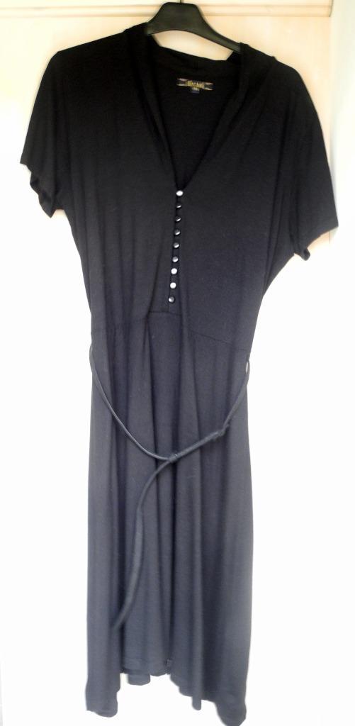 Zwarte jurk King Louie maat XXL, Kleding | Dames, Jurken, Zo goed als nieuw, Maat 42/44 (L), Zwart, Knielengte, Ophalen of Verzenden