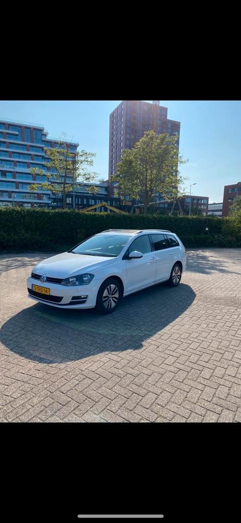 Volkswagen Golf 1.2 TSI 77KW/140PK Variant 2014 Wit Panorma, Auto's, Volkswagen, Particulier, Golf, ABS, Adaptieve lichten, Airbags