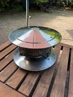 Rvs trekkap met gaas 150mm, Huis en Inrichting, Kachels, Ophalen, Gebruikt, Hout, Houtkachel