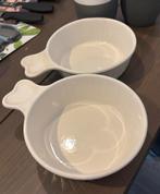 2x kleine ovenschalen gebruikt, Huis en Inrichting, Keuken | Servies, Ophalen of Verzenden, Zo goed als nieuw, Glas, Overige stijlen